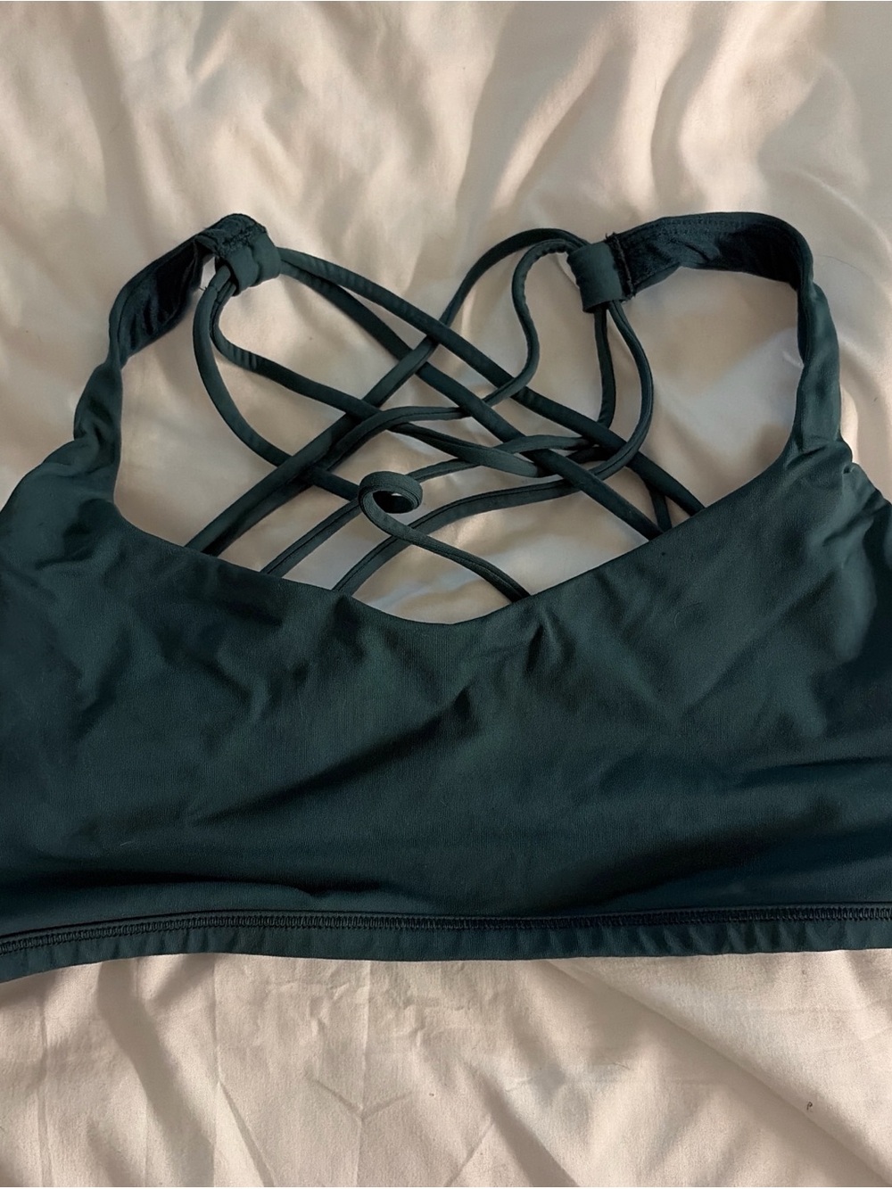 lululemon athletica Strappy Teal Sports Bra